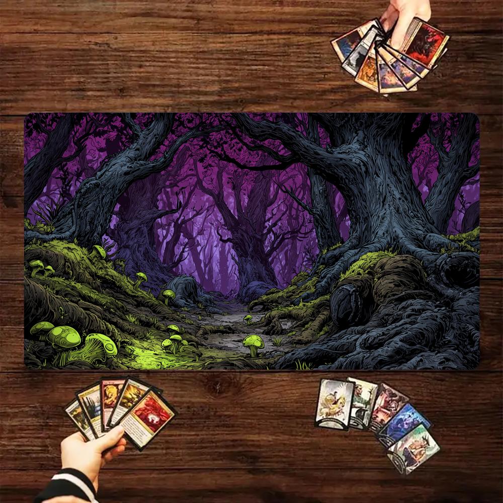 Board Game Enchanted Forest - Verzauberter Nebelwald Magische Karten-Spielmatte TCG Spielmatte