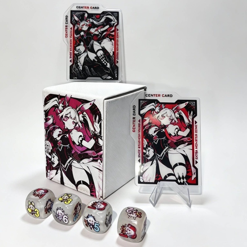 Board Game China - Geeignet für Yu-Gi-Oh! Maliss Spielmatte/Kartenbox/Würfel/Tischkarte 600x350mm