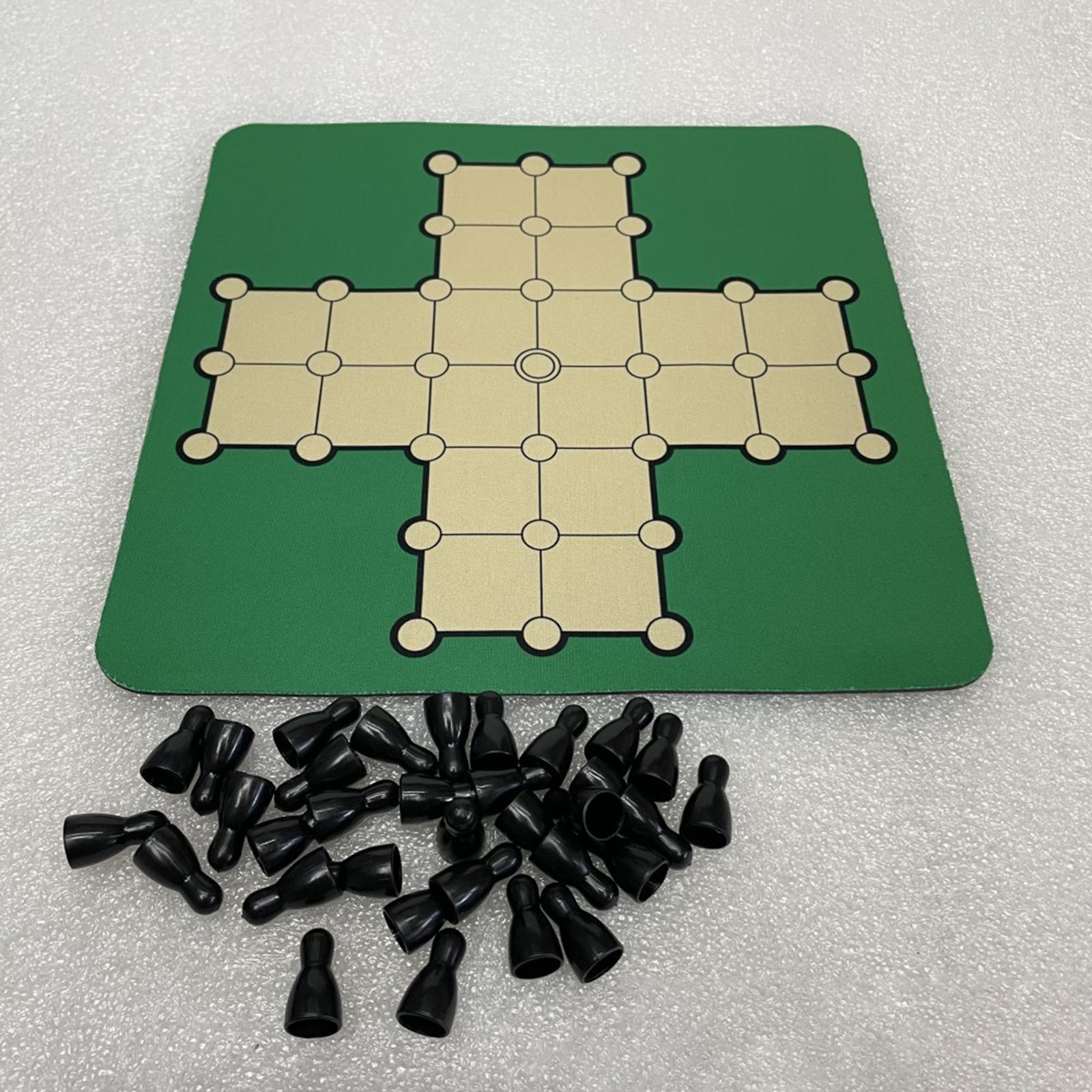 Strategy Board Game - Rubber Solitaire Brettspiel-Set Tischstrategie-Puzzle Familienspiel für