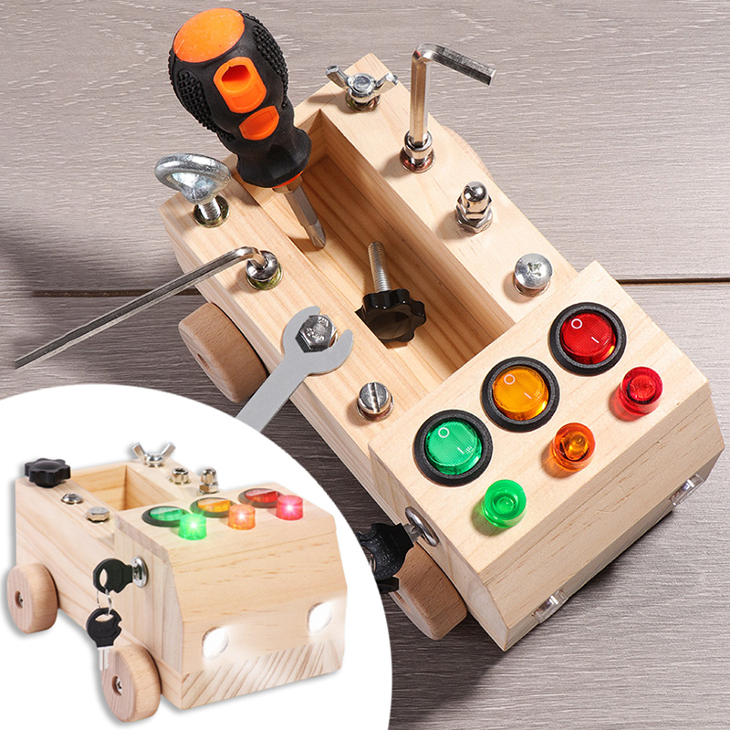 Board Game Organization - Holz Montessori Beschäftigt Bord Sensorischen Spielzeug
