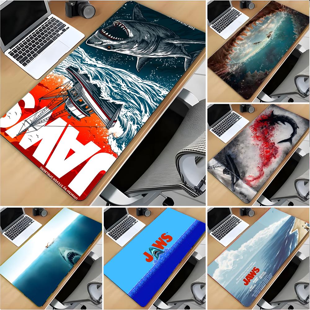 Board Game Horror Movie - Film-Horror-Jaws-Mauspad, großes Mauspad, Schreibtischunterlage, rutschfeste Gaming-Brettspielmatte