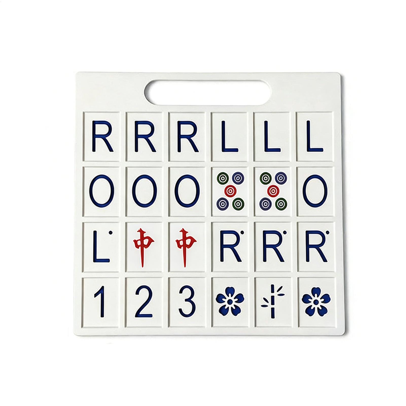 Strategy Board Game - Solo-Mahjong-Brett mit 24 Fächern, tragbares Strategiespiel,