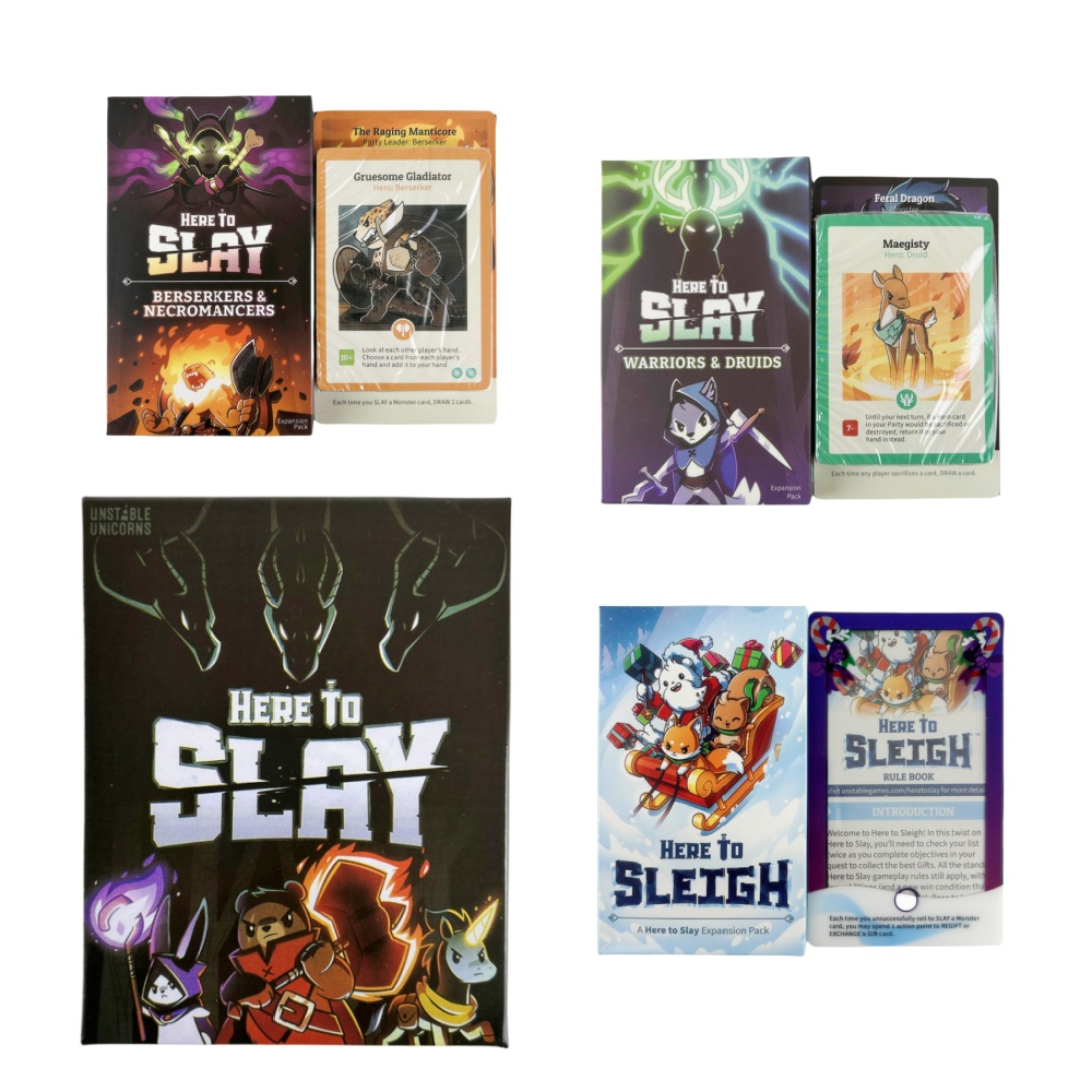 Hier zu töten, englische Versi – Board Game Here To Slay Bewertung und Preis