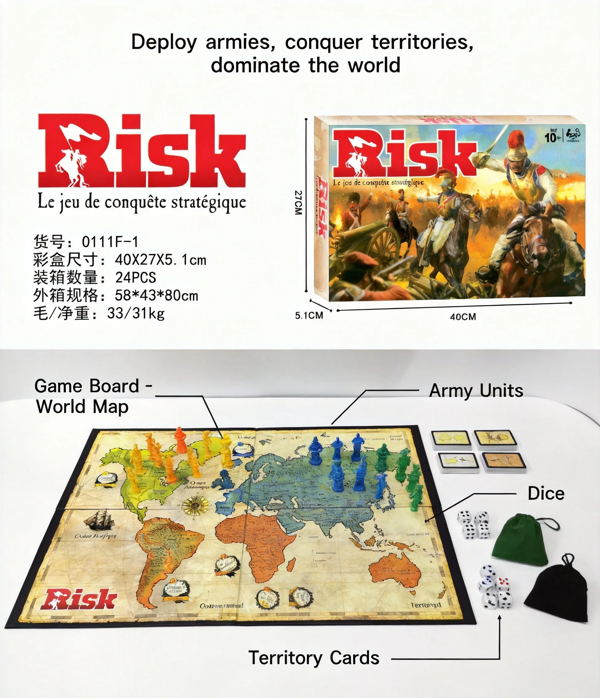 Französisches Risiko-Strategie – Board Game Risk Bewertung und Preis